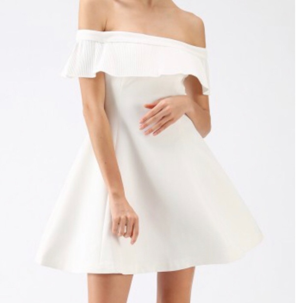 ChicWish Let’s Go for the Ball Off-Shoulder Dress